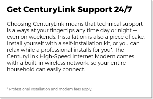 Get CenturyLink Support 24/7